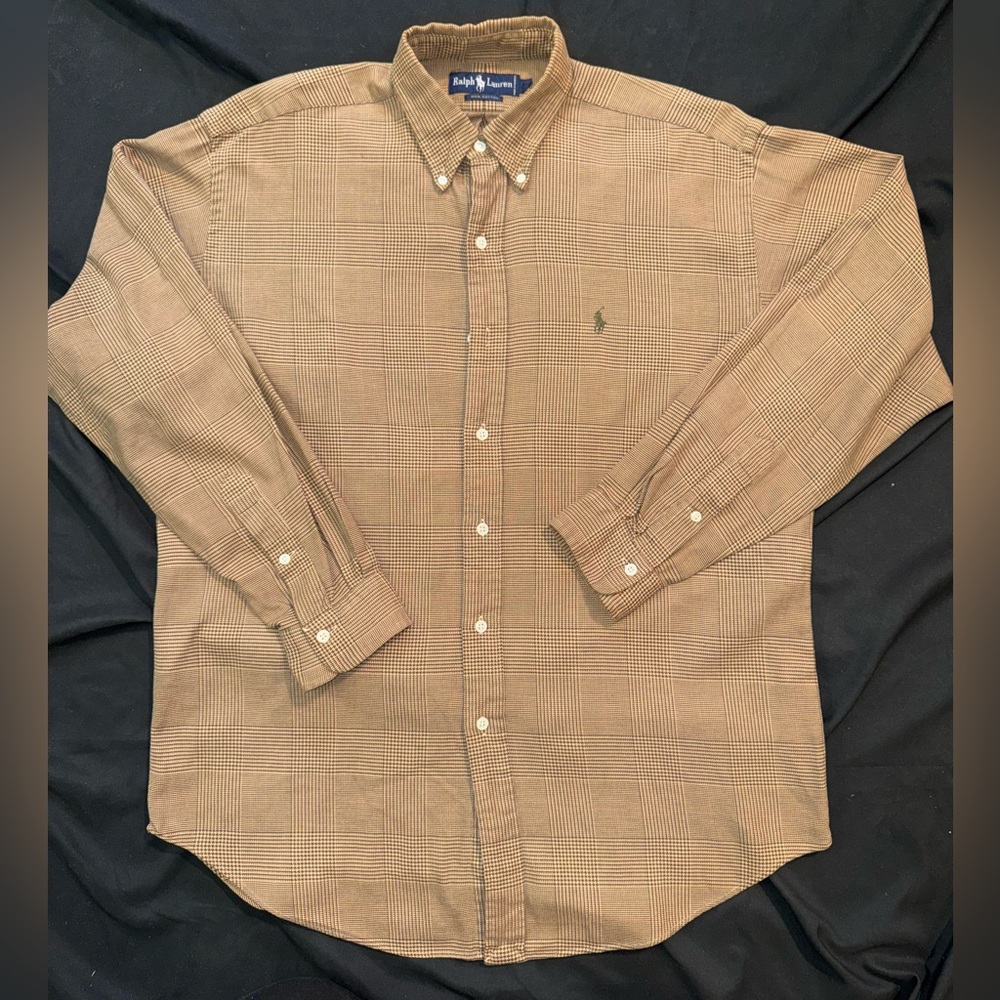 Ralph Lauren Men's Tweed Checkered Shirt